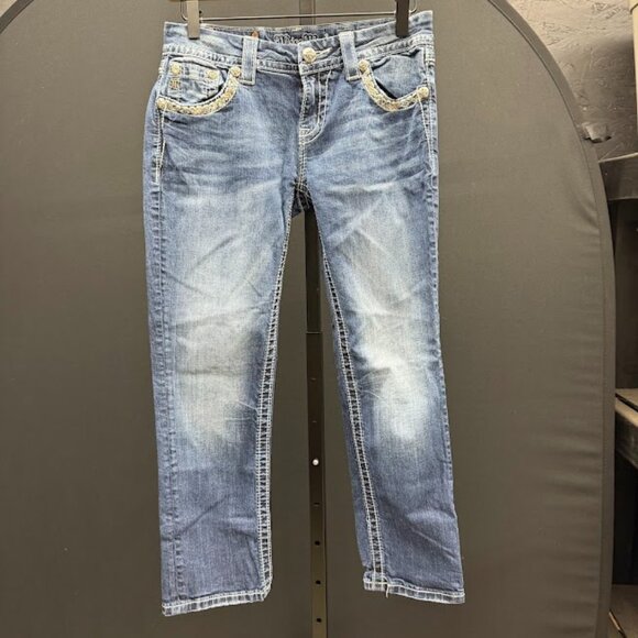 Miss Me Mid-Rise Easy Cropped Jeans - Picture 1 of 5